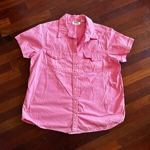 Pink Mainstreet Blues 100% Cotton Casual Button Down Shirt